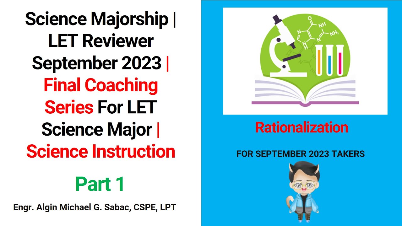 Science Majorship | LET Reviewer September 2023 | Final Coaching LET Science Major | Science Instruc