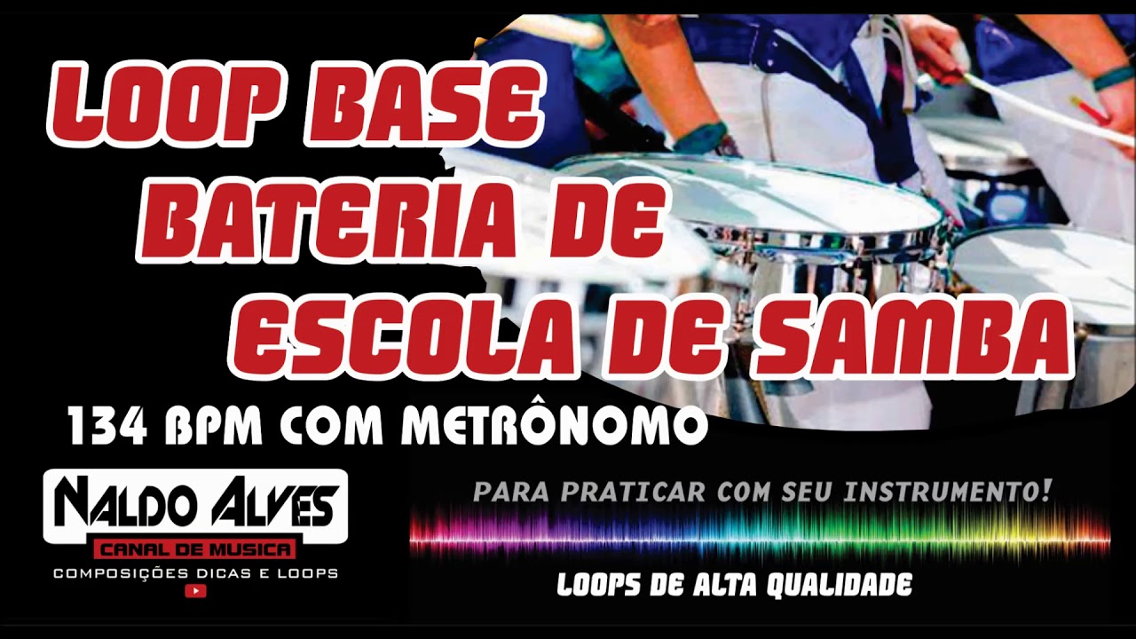 LOOP BATUCADA BASE BATERIA DE ESCOLA DE SAMBA 134 BPM