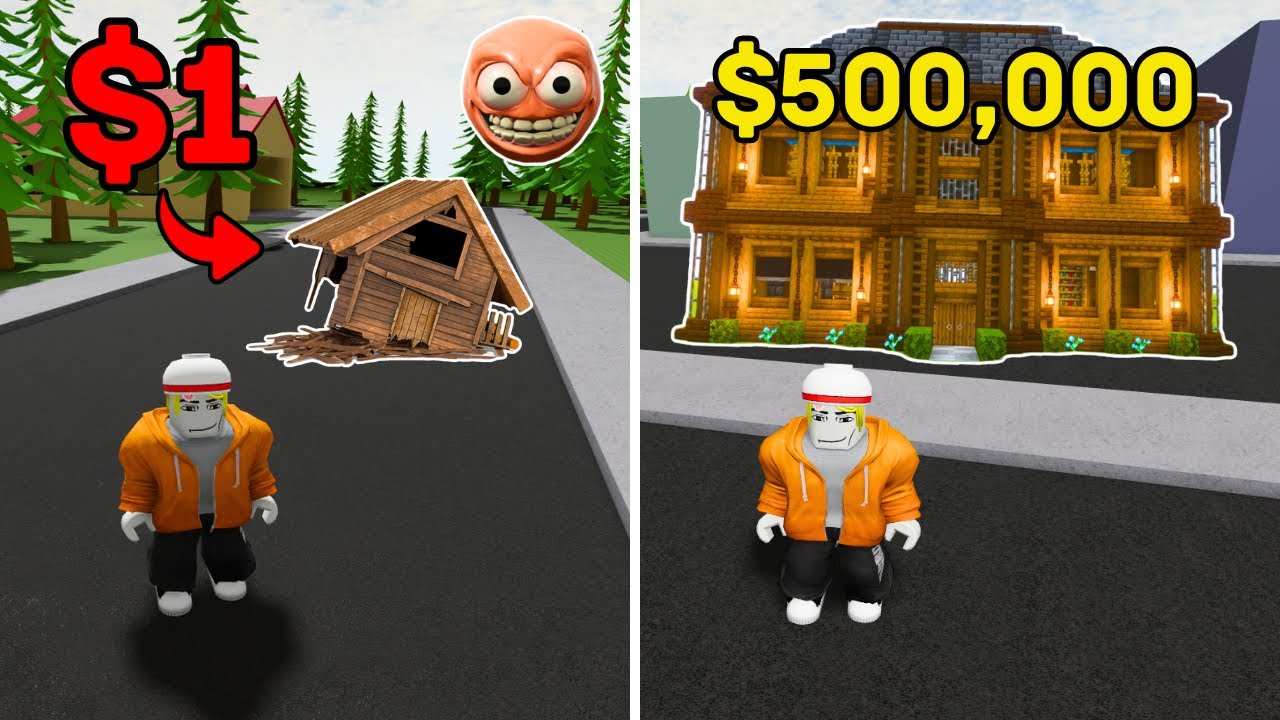 База за 1 доллар против базы за 500 000 долларов в Roblox GEF