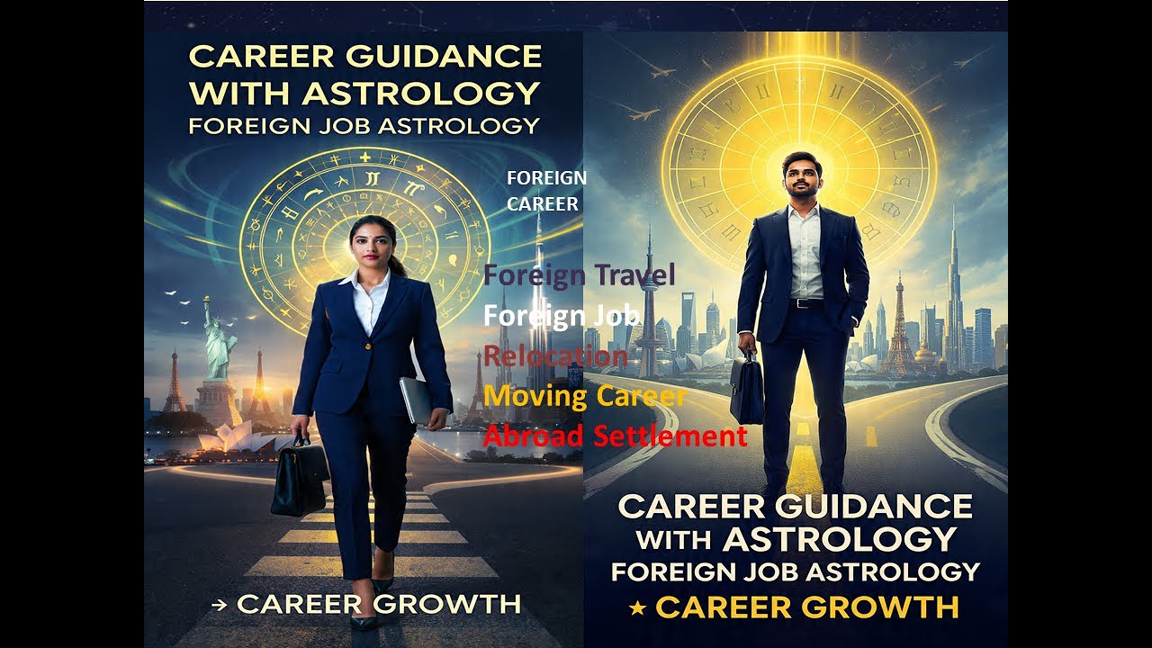 Foreign Job Astrology & Abroad Career Growth | Relocation, Settlement & Travel Yog by Acharya Devraj