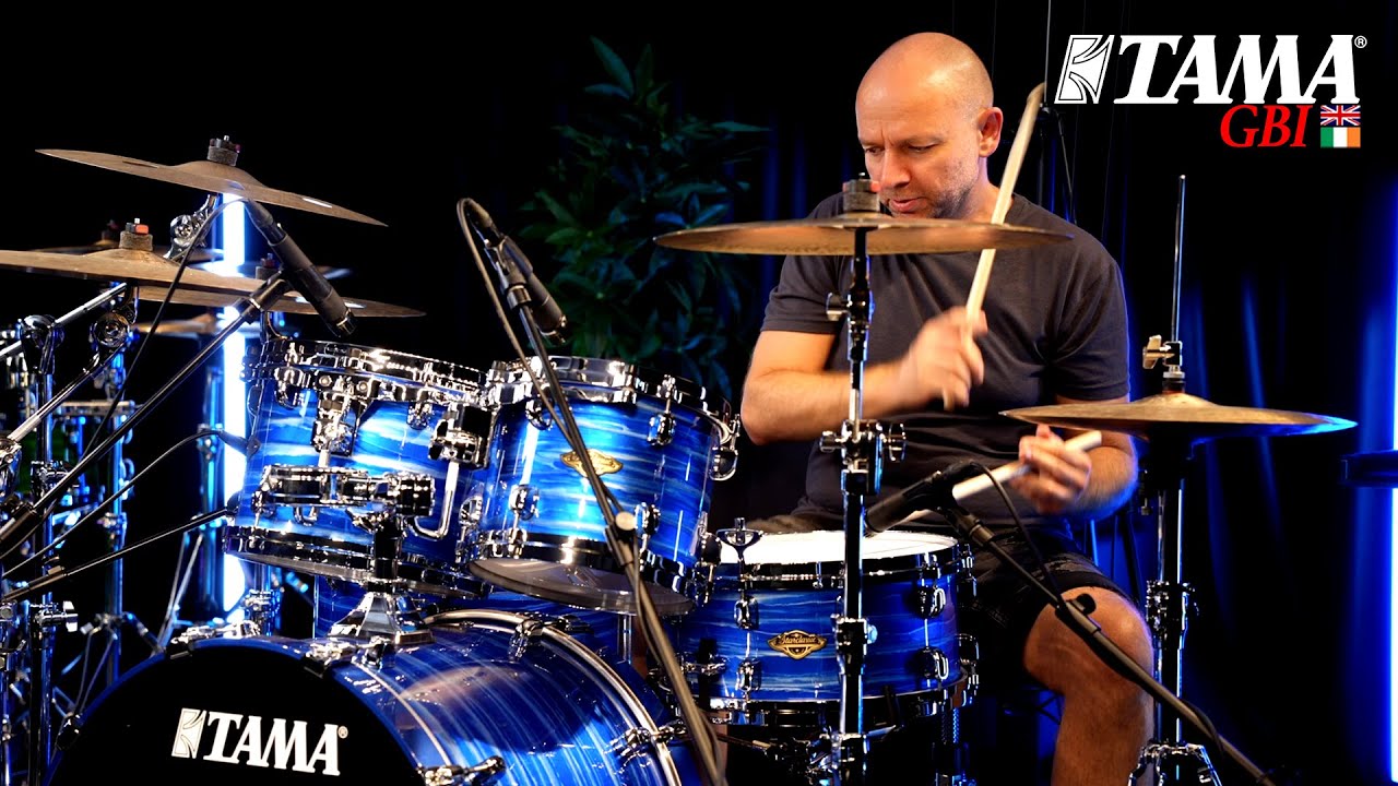 Peter Szendöfi Playing Starclassic Walnut Birch at the TAMA Japan Factory