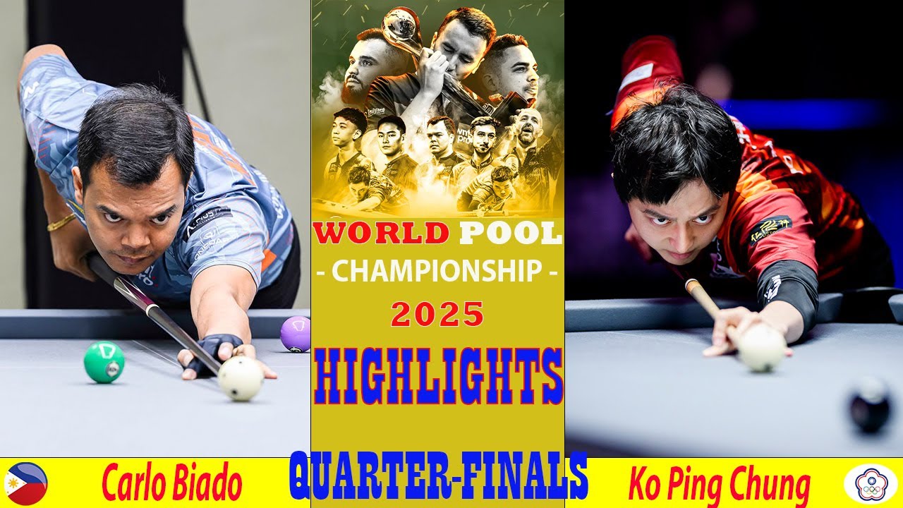 QUARTER-FINALS | Ko Ping Chung vs Carlo Biado | 2025 World Pool Championship