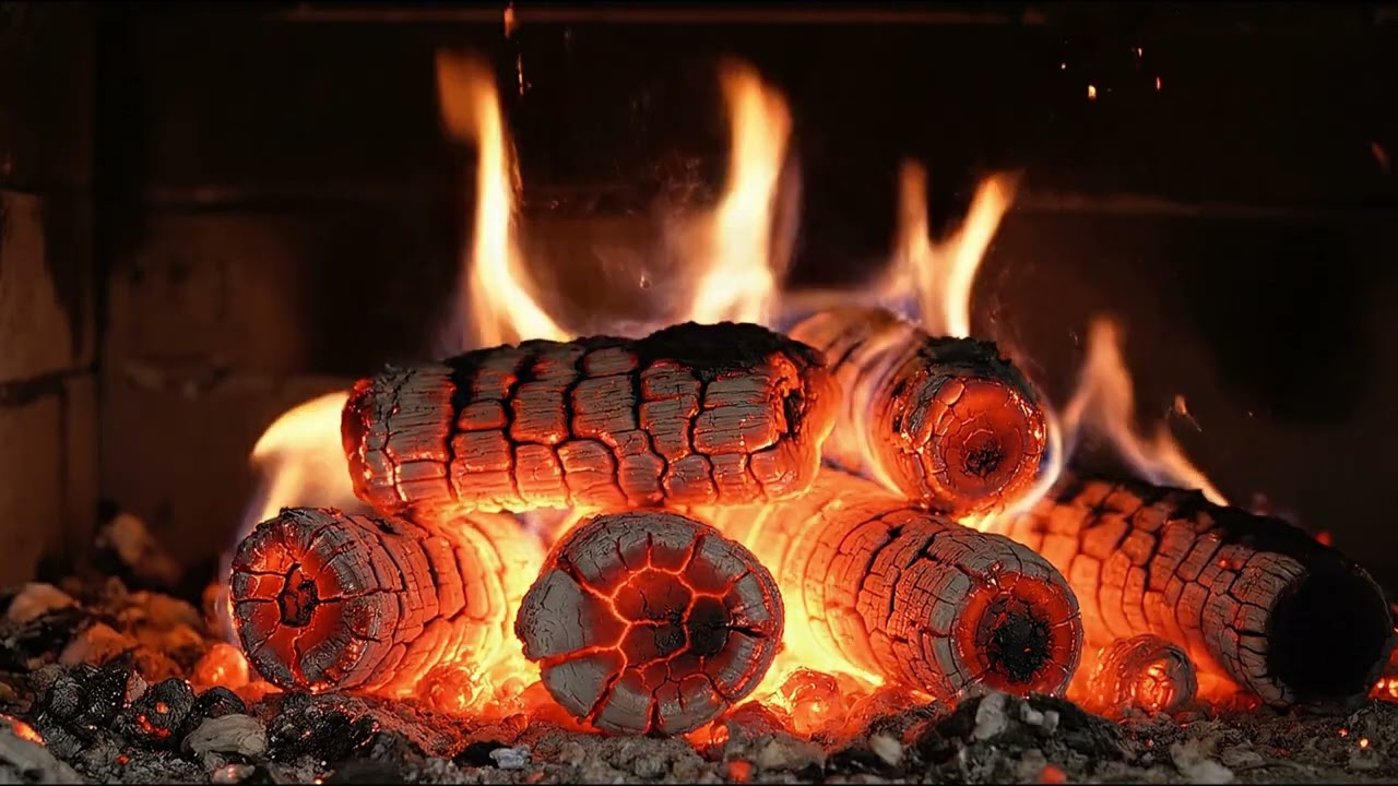 Fireplace Embers – 1 Hour | Real Crackling Fire Sounds