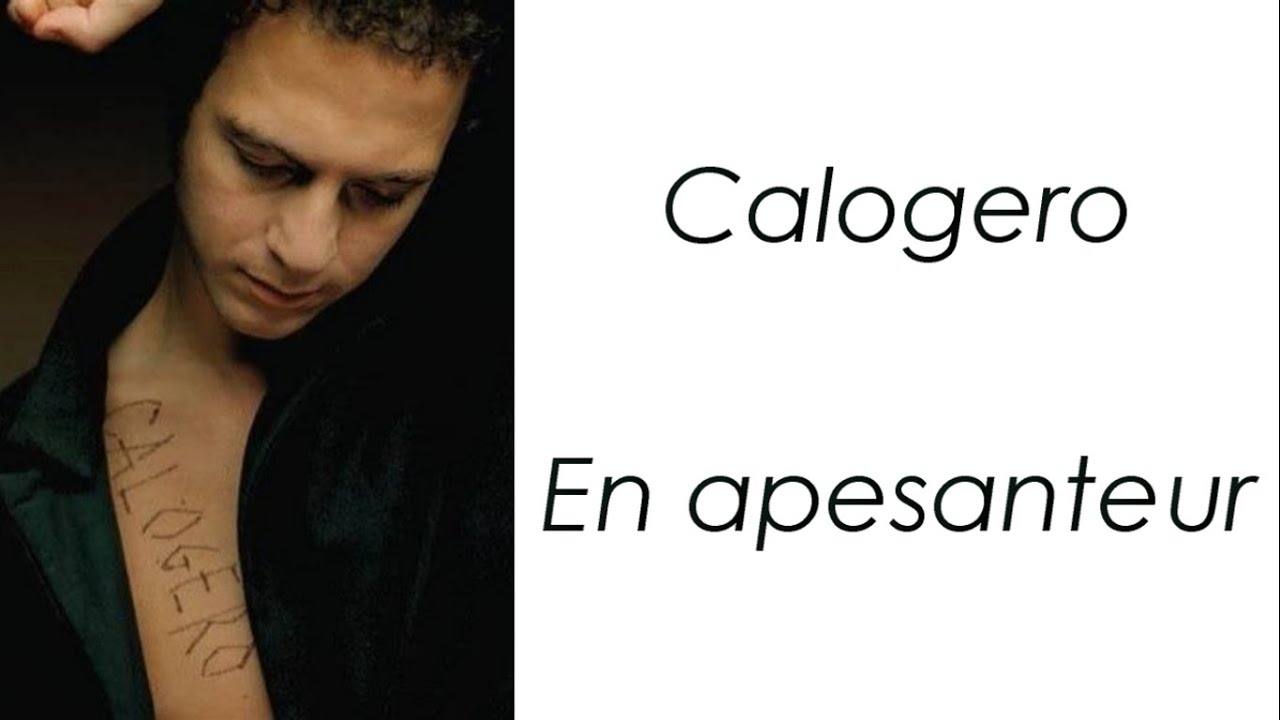Calogero - En apesanteur - Paroles