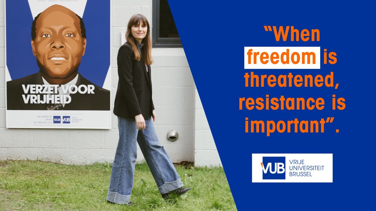 VUB opens Resistance Alley and honours people who stand up against ideologies that deny freedom