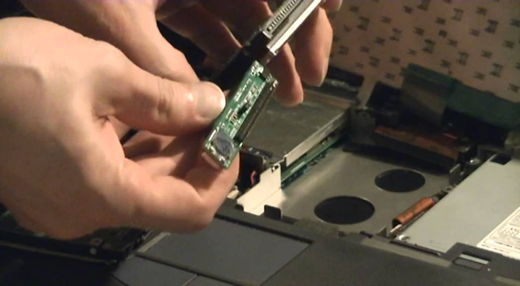 44pin to Sata converter inside laptop installation