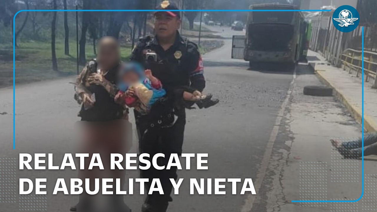 “Fue muy duro”: policía relata rescate de niña y su abuela tras explosión en Iztapalapa