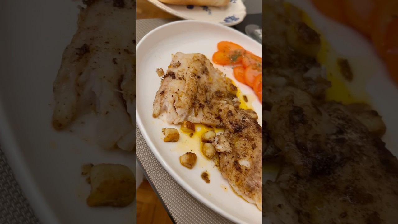 Abadejo a la plancha s&uacute;per f&aacute;cil y r&aacute;pido #pescado #cocinafacil
