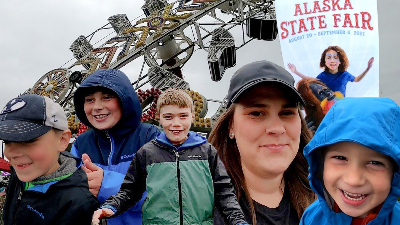 Am I Crazy? Taking on the Alaska State Fair with my 4 Boys on a Rainy Day