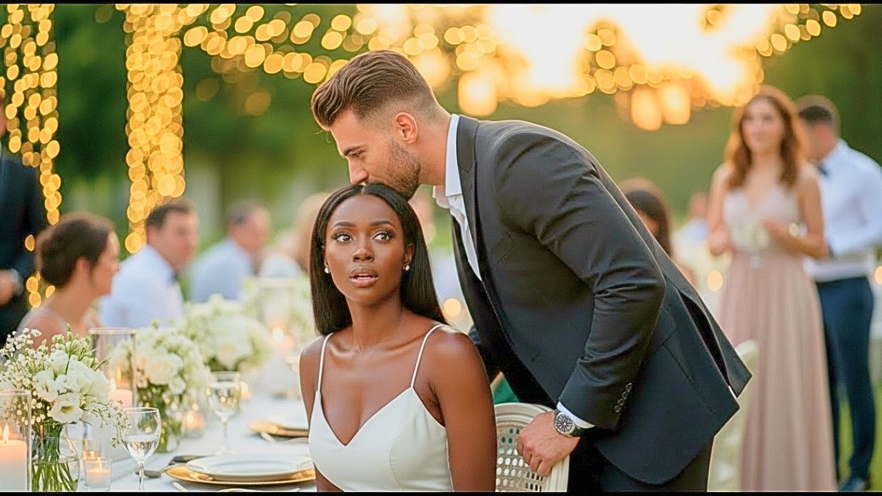Black Single Mom Sat Alone at a Wedding — The CEO Whispered, “Pretend I’m Your Husband Tonight”