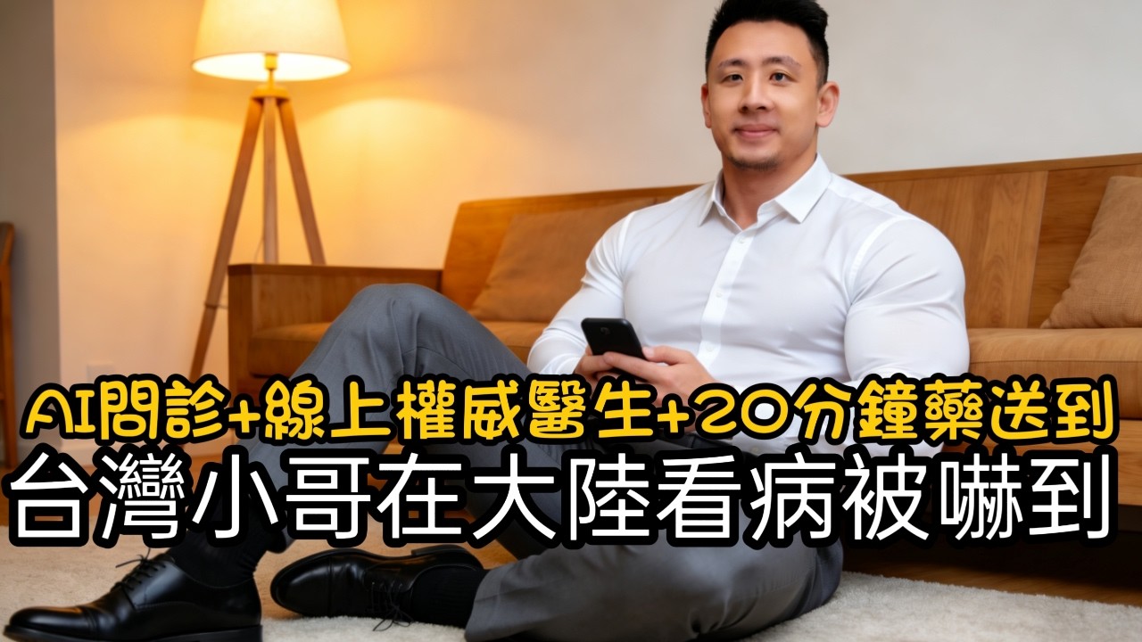台灣人在大陸震驚！大陸看病黑科技：AI 診斷 + 線上三甲醫師 + 20分鐘送藥到家｜全程不出門醫院都不用去