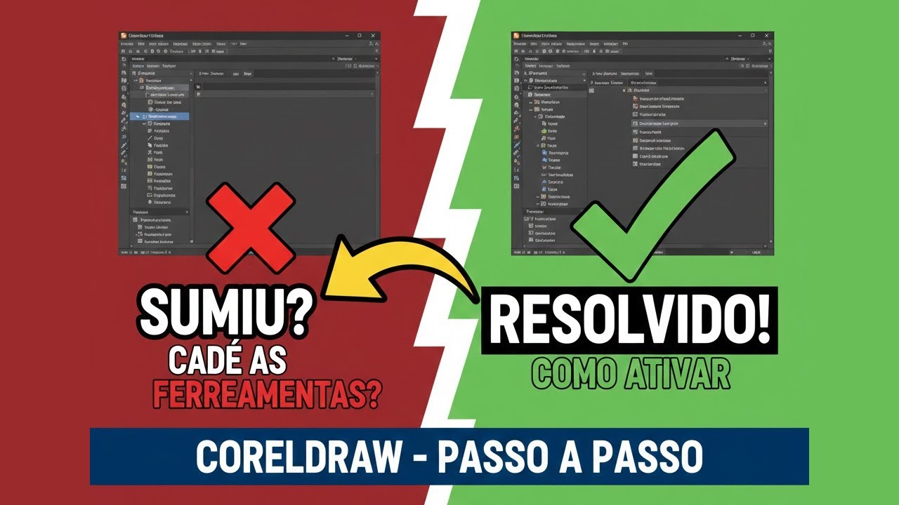 Barra de Ferramentas do Corel Draw Sumiu? Veja como Ativar e Restaurar!