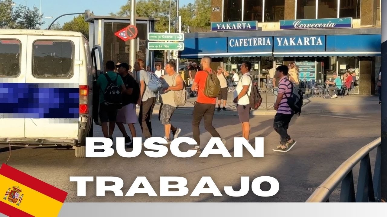 😭🇪🇸BUSCANDO TRABAJO A PIE DE CALLE💪🏼Plaza Elíptica