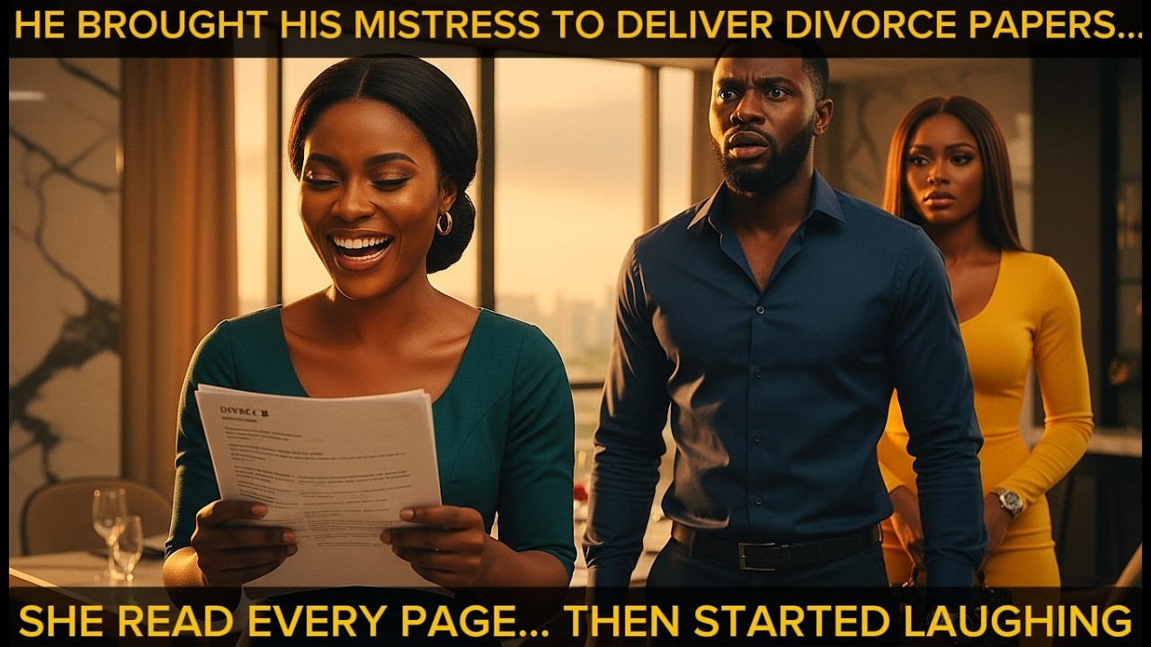 Husband Brought His Mistress Home to Hand His Wife Divorce Papers—Expecting Tears, But She Smiled…