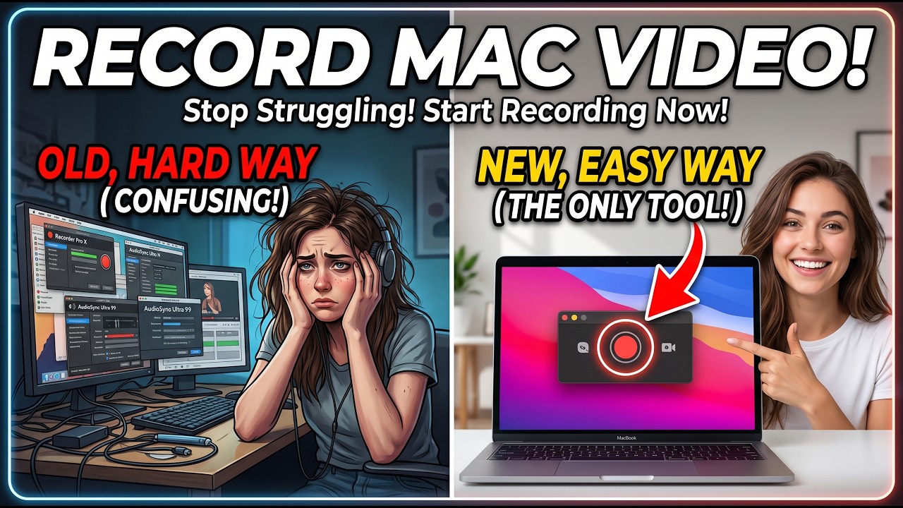 Захват экрана в один клик! Как записать видео на Mac