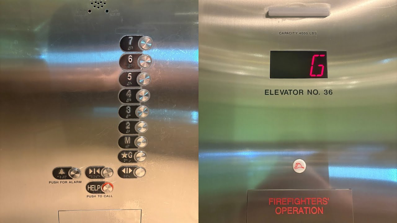 Otis Elevonic 411M Traction Glass Elevators @ Water Tower Place | Chicago, IL