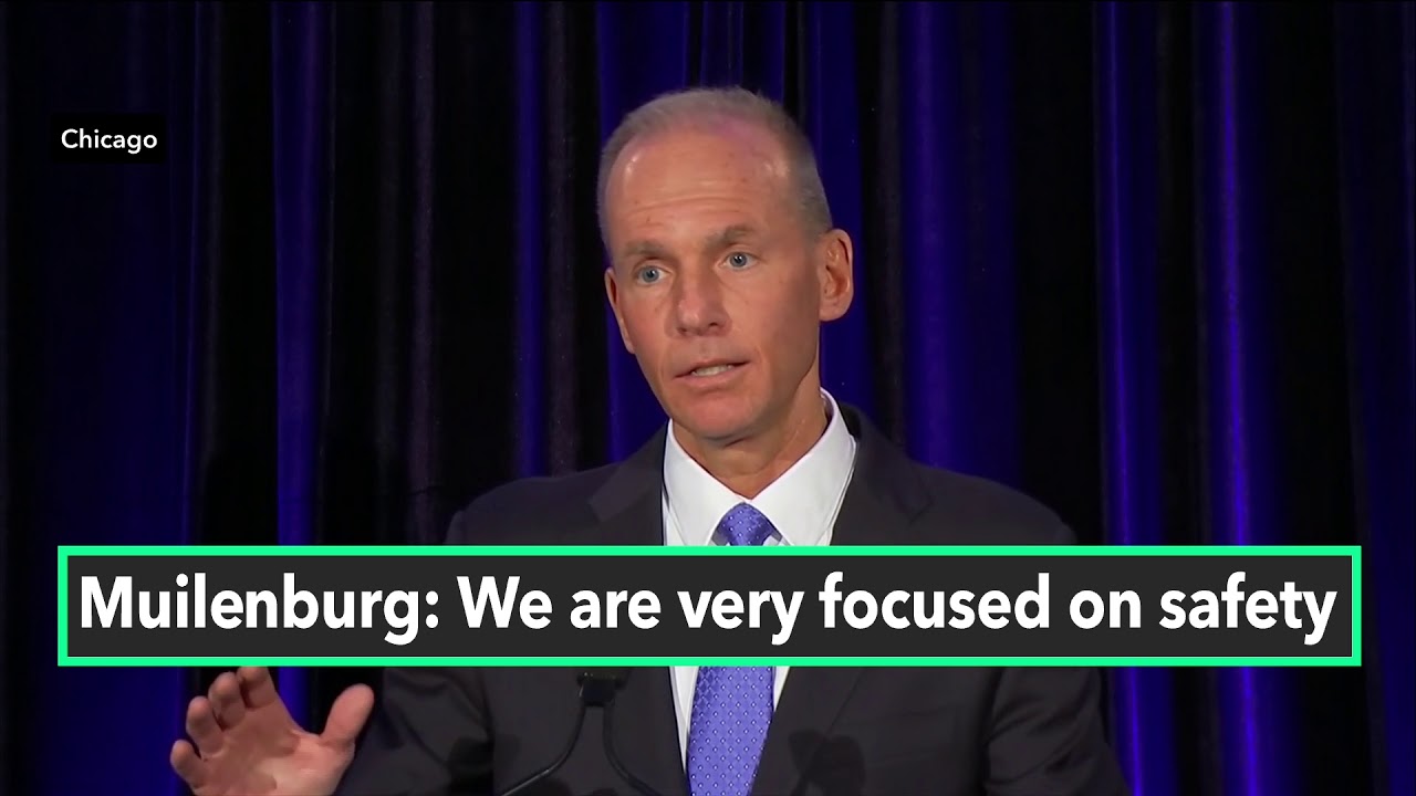 Boeing CEO holds News Conference