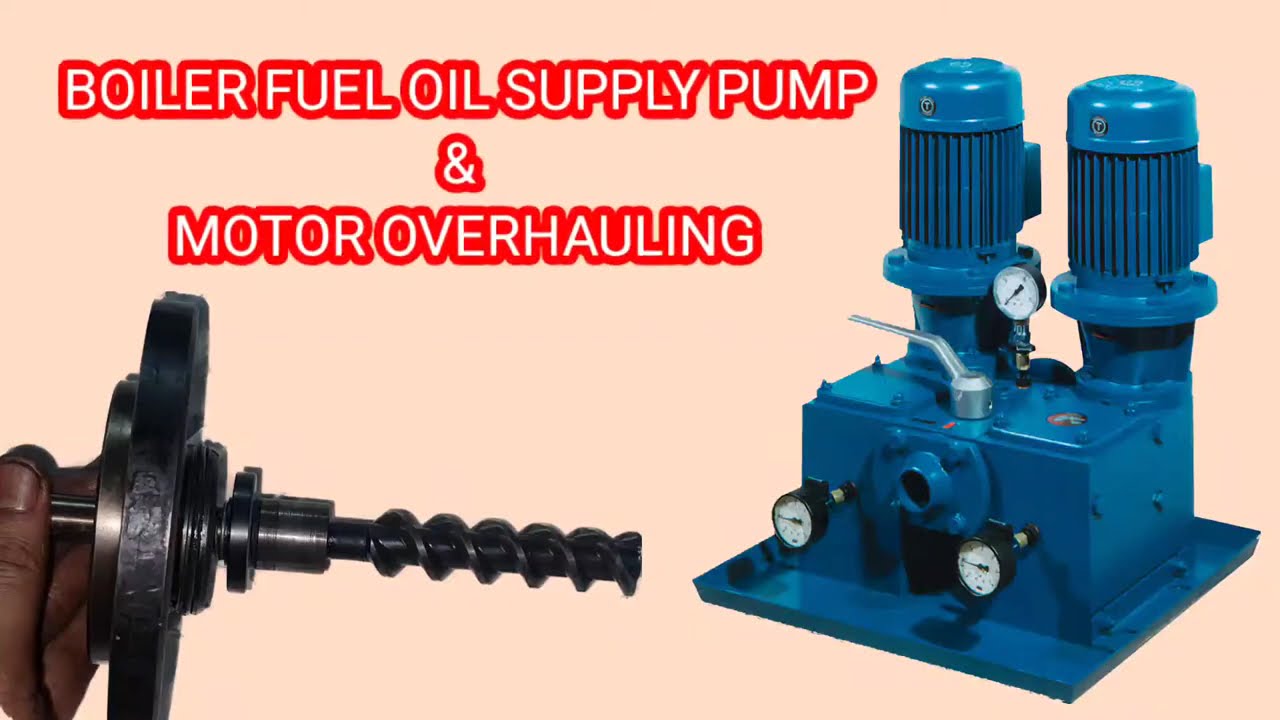 Screw pump, Boiler F.O supply pump Mechanical Seal replacing and Motor Overhauling  #pump