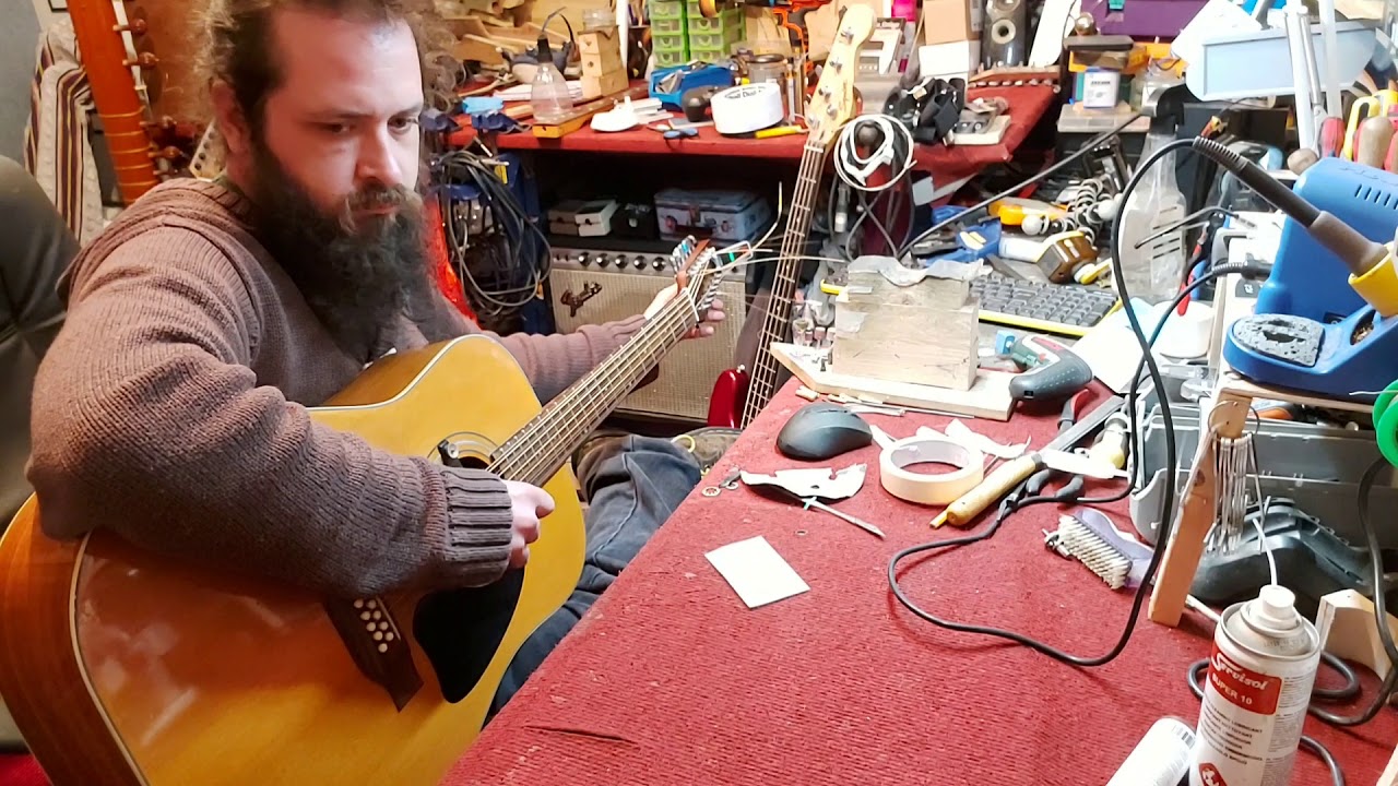 Marina 12 String set up and new nut finished!