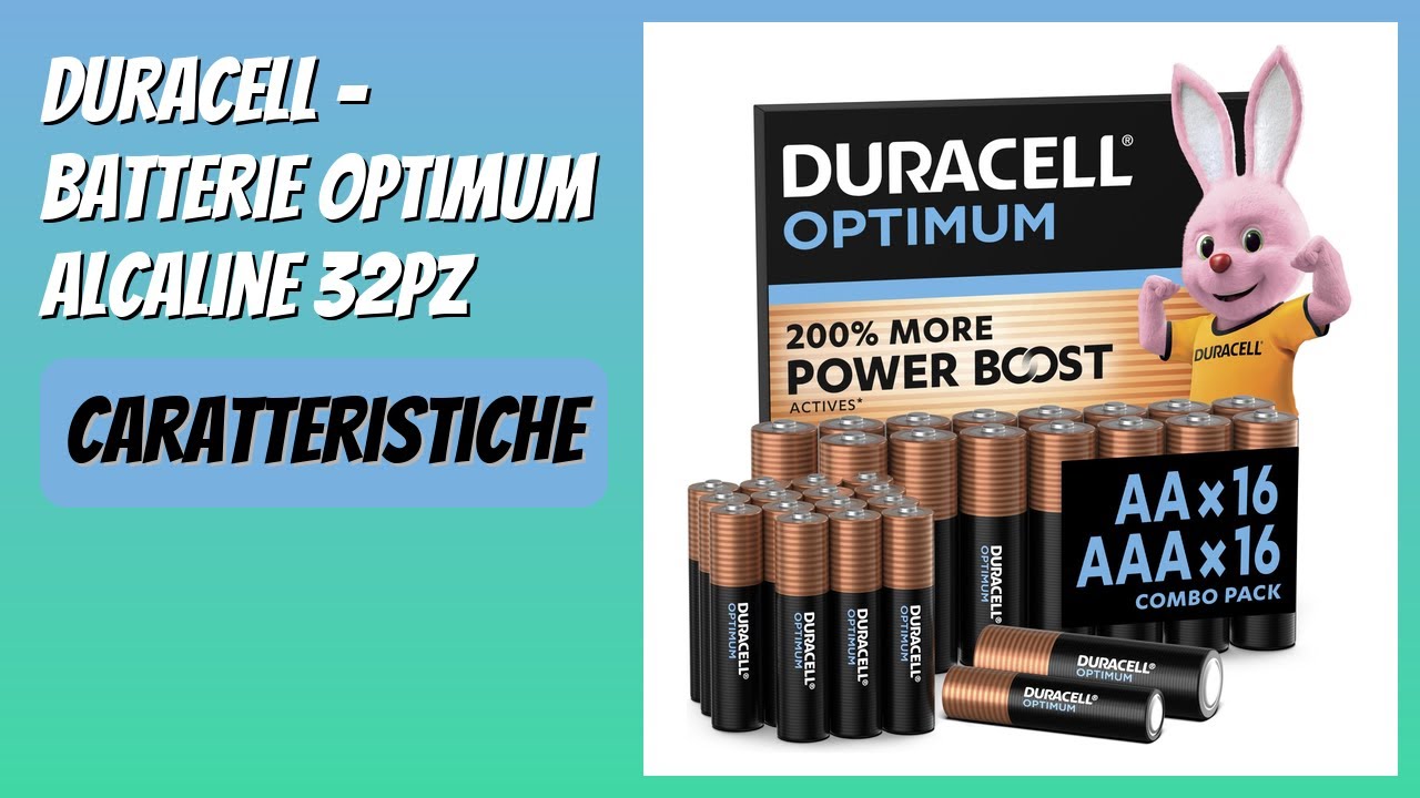 RECENSIONE (2026) : Duracell - Batterie Optimum Alcaline 32pz. DETTAGLI