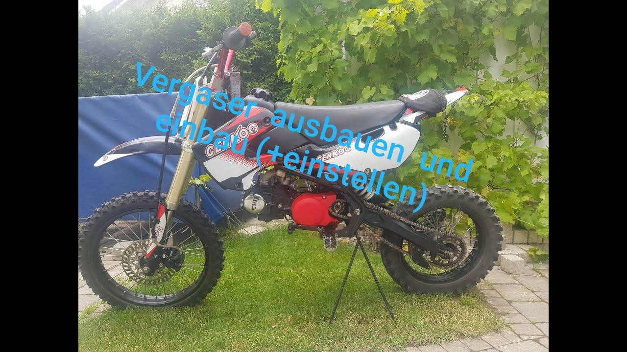 Pit Bike Vergaser einbauen und einstellen