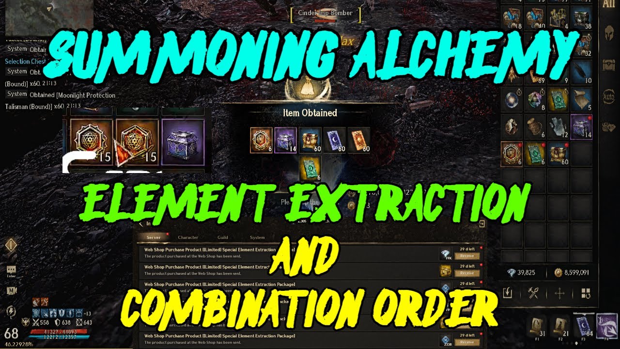 NIGHT CROWS: SUMMONING ALCHEMY EXTRACTION AND COMBINATION ORDER [EVENT]