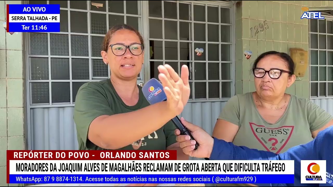 Moradores da Joaquim Alves de Magalhães reclamam de grota aberta que dificulta tráfego
