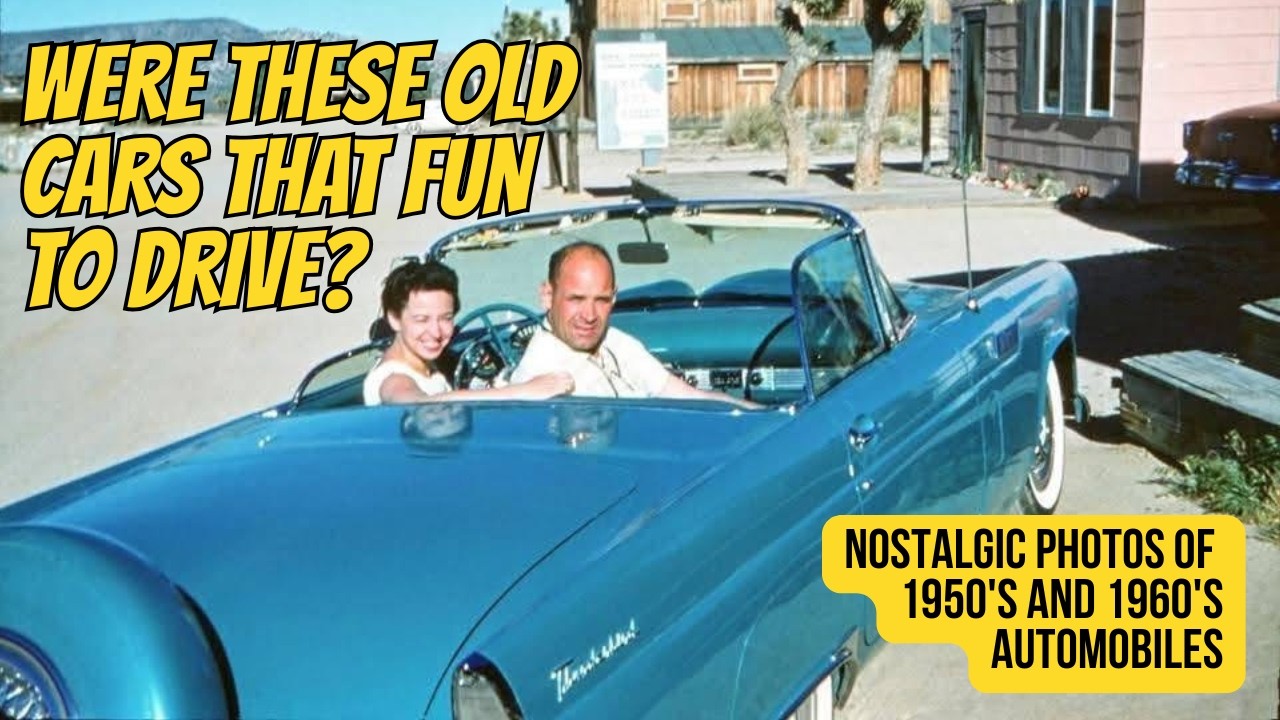 Were Old Cars Really Fun to Drive? Nostalgic Photos of 1950s & 1960s Cars & Trucks with Period Music