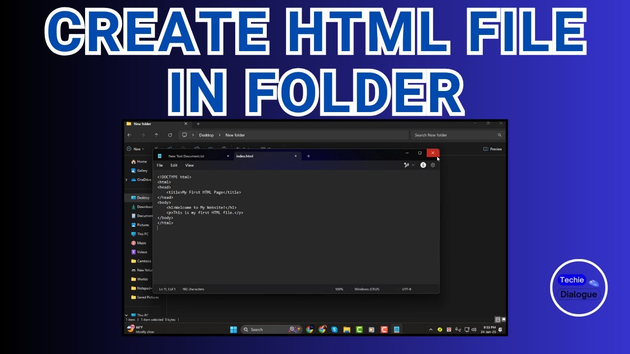 Как создать HTML-файл в папке &mdash; подробное руководство {2025}