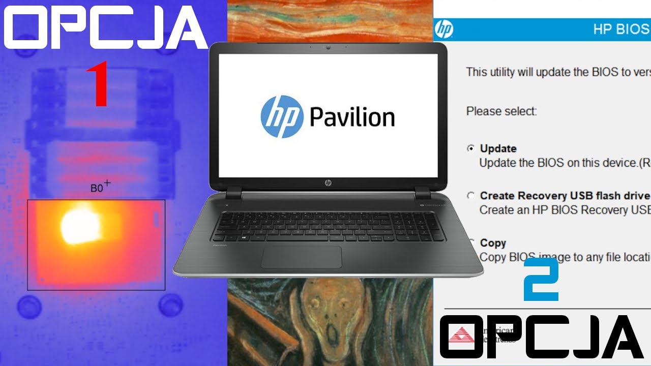 Brak Obrazu - naprawa Hp Pavilion 17-g172nw / jak wgrać nowy BIOS do HP