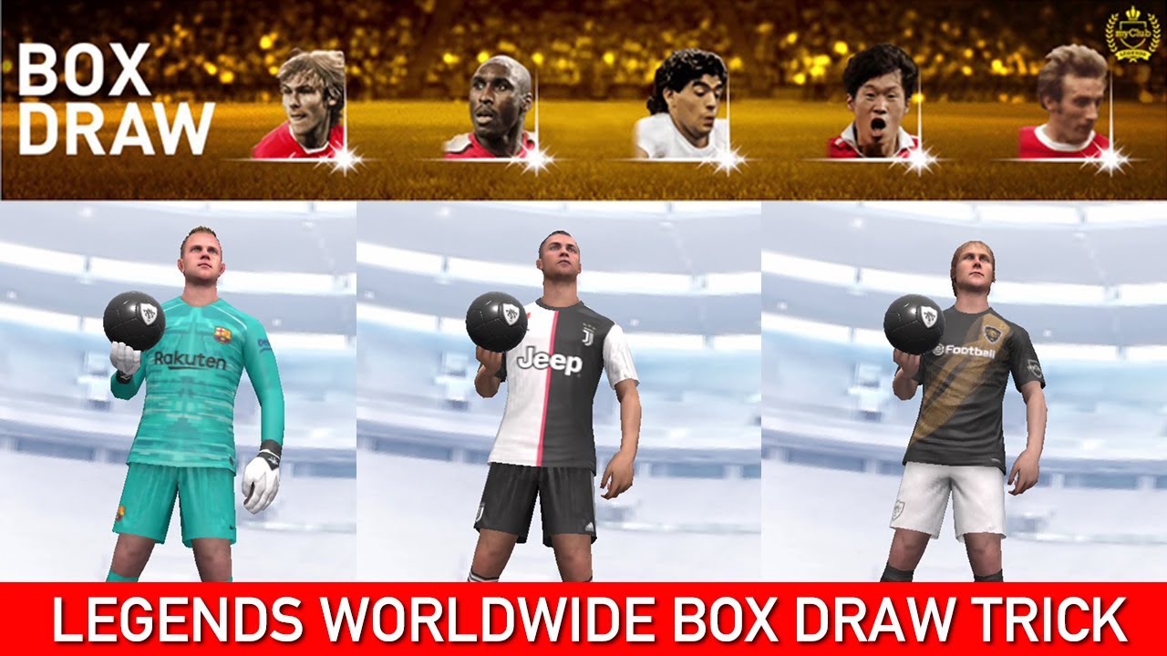 HOW TO GET LEGENDS FROM LEGENDS WORLDWIDE CLUBS | 25K GP LEGENDS BOX DRAW TRICK | PES 2020 MOBILE