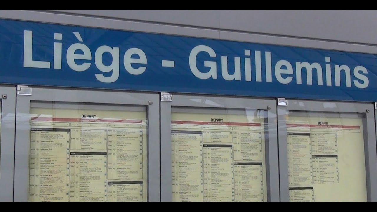 Treinen op Station Liège-Guillemins / Luik