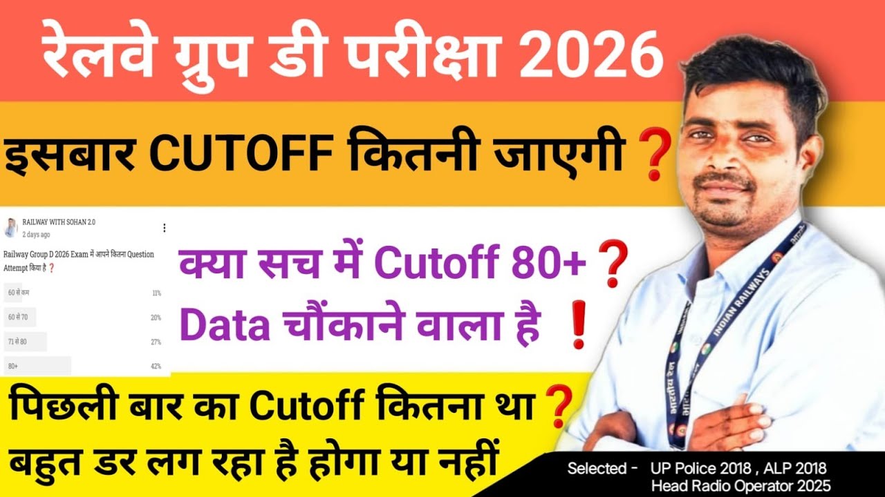 Will the Cutoff Really Go Over 80+ ❓ Railway Group D Safe Cutoff ✅ The Data is Shocking ❗ Feeling...