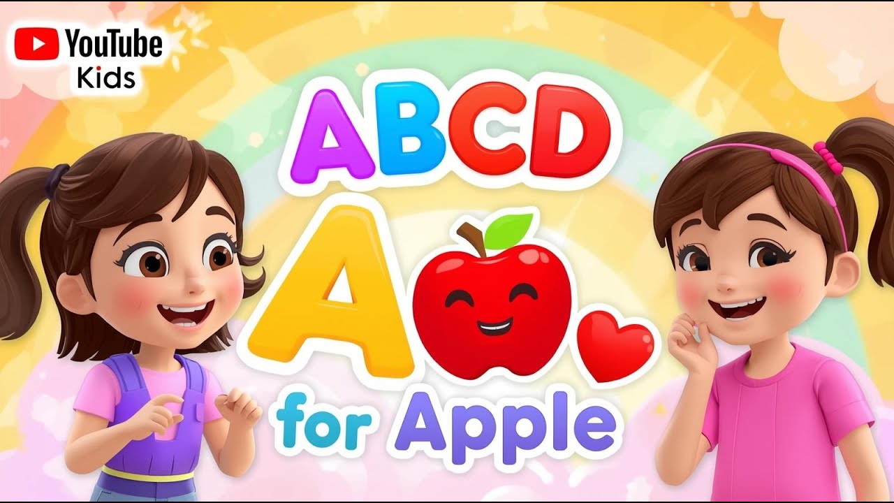 A for Apple 🍎 | ABCD Alphabet for Kids | Learn Letters