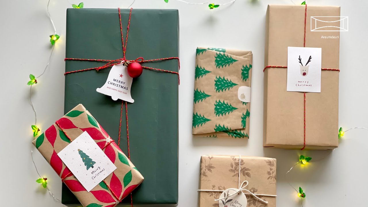크리스마스 선물포장 (ASMR)- Christmas gift wrapping Ideas  / Gift Wrapping #86