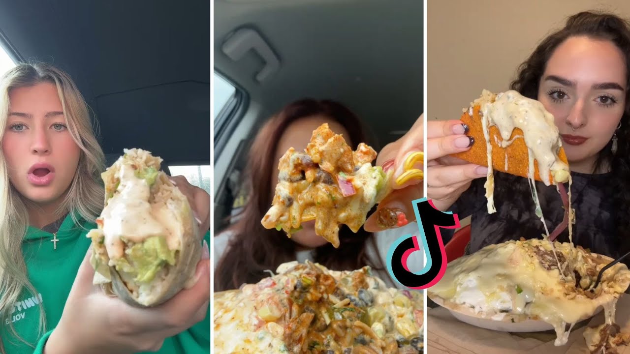 Chipotle Mukbang PT4  - Tik Tok Compilation.