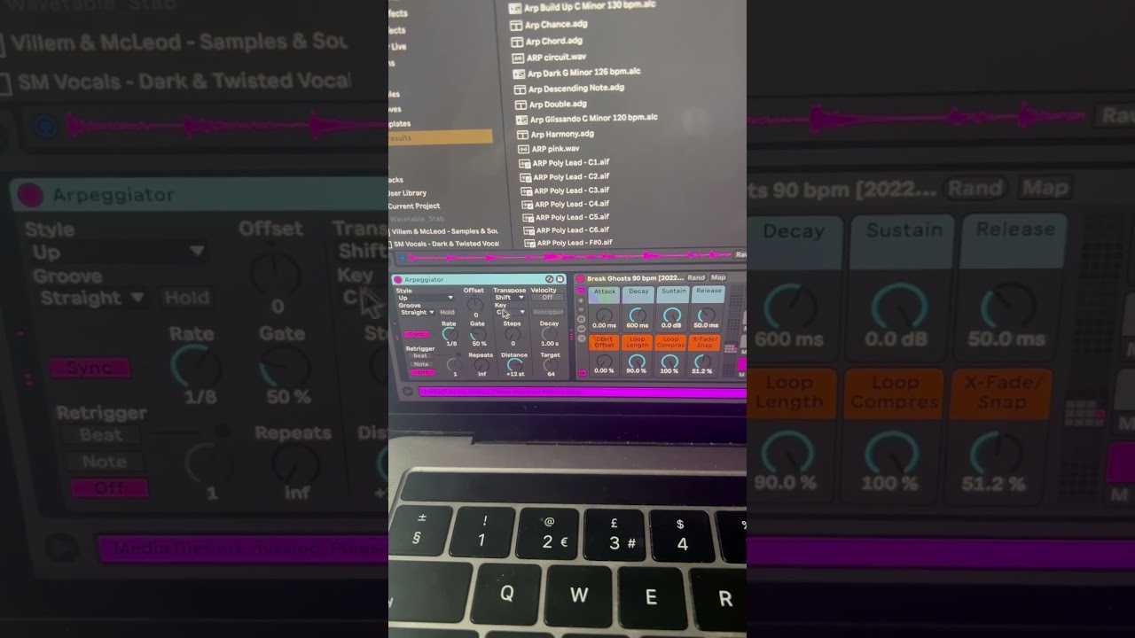 Using Arpeggiator On Amen Break In Ableton Live Suite
