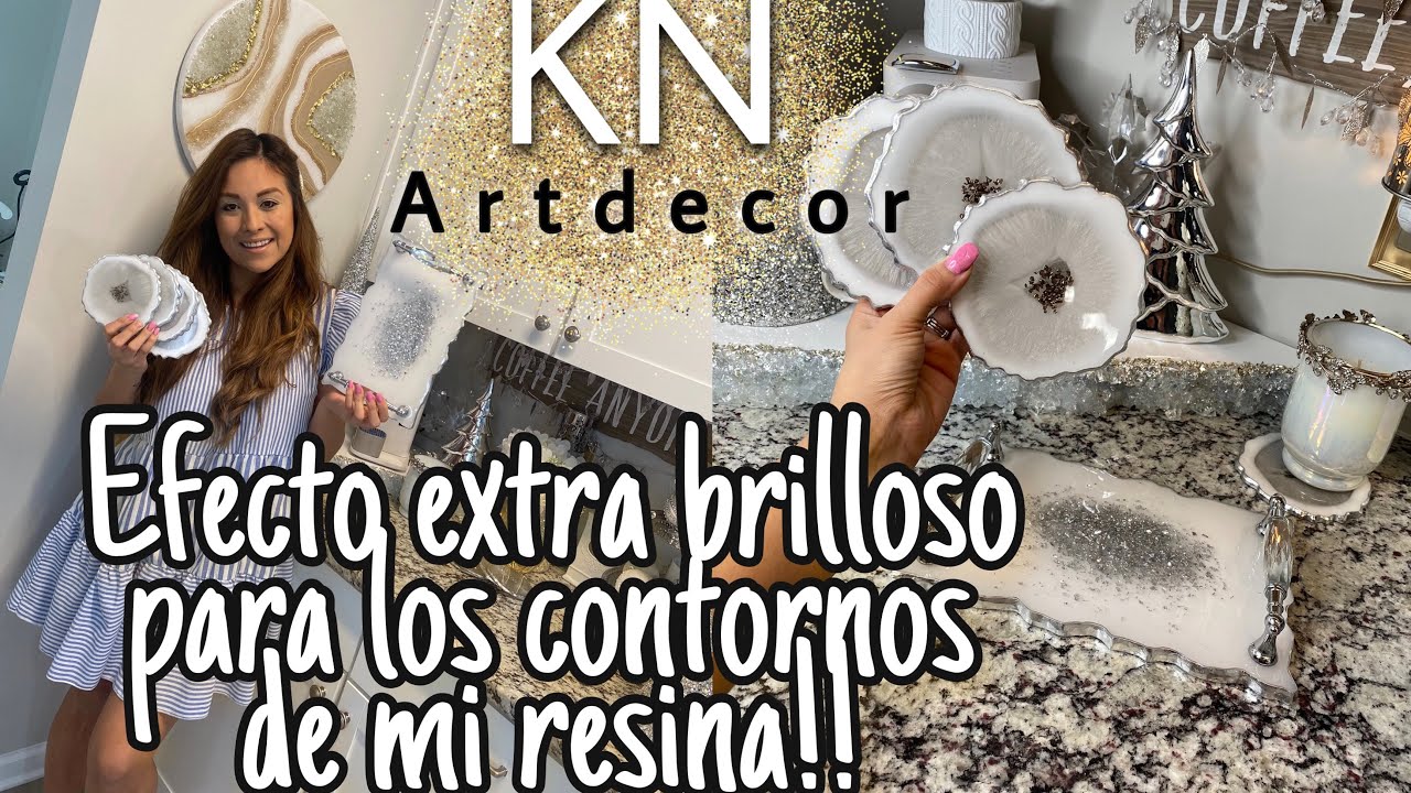 Como pintar las orillas de mis portavasos de resina?