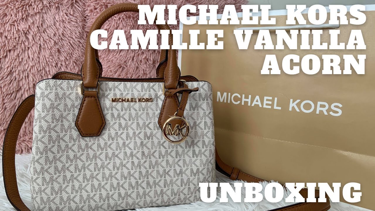 Michael Kors Unboxing - Small Camille Vanilla Acorn Crossbody