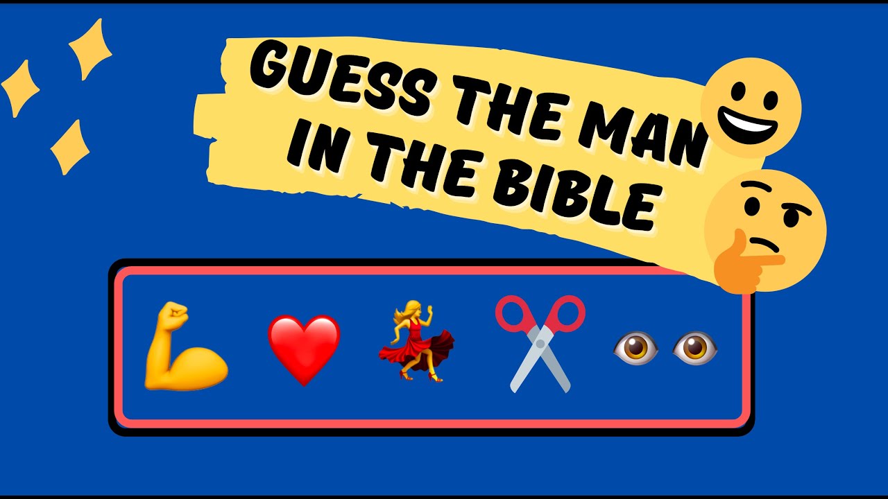 Guess the man in the bible emoji bible quiz 😀| Father's day quiz