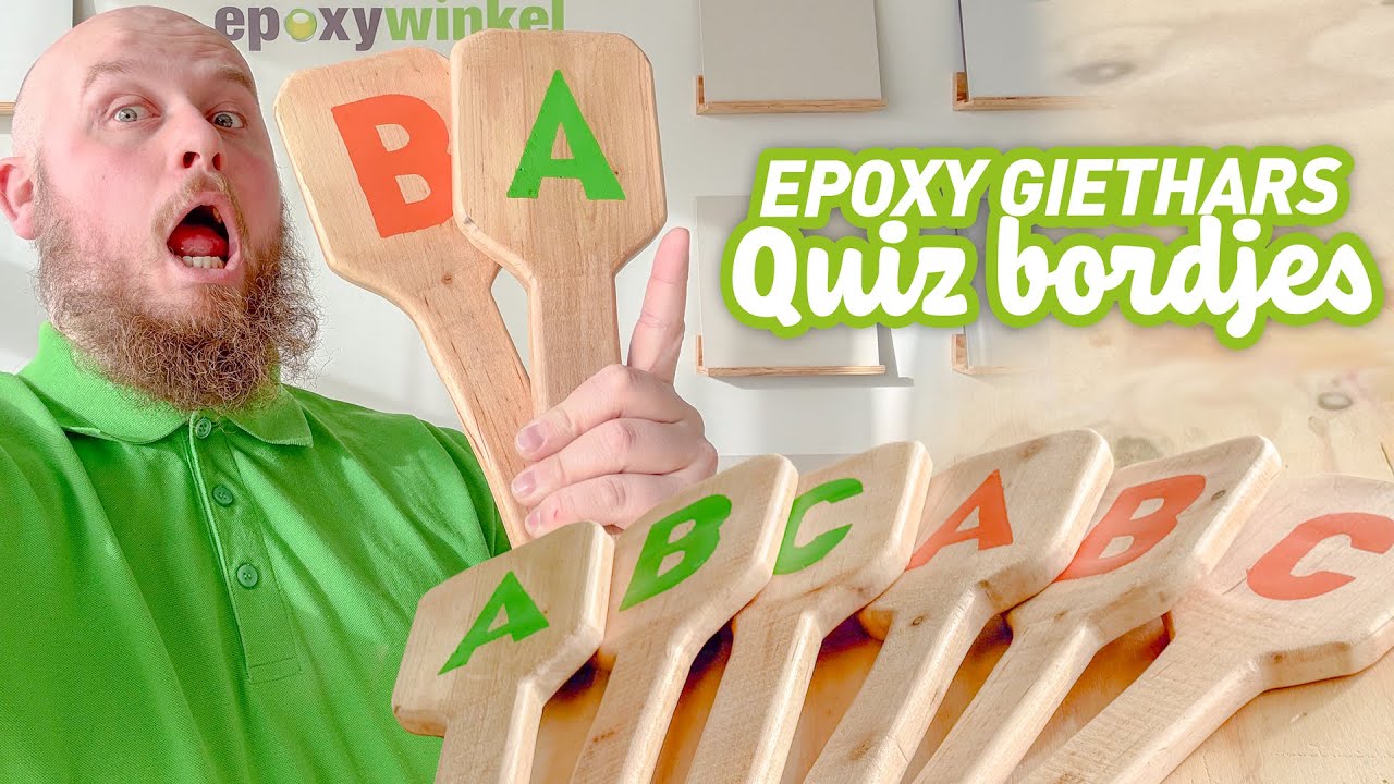 DIY Quizbordjes maken met Epoxy Giethars – Van pallet tot afgewerkte letters | Complete Handleiding