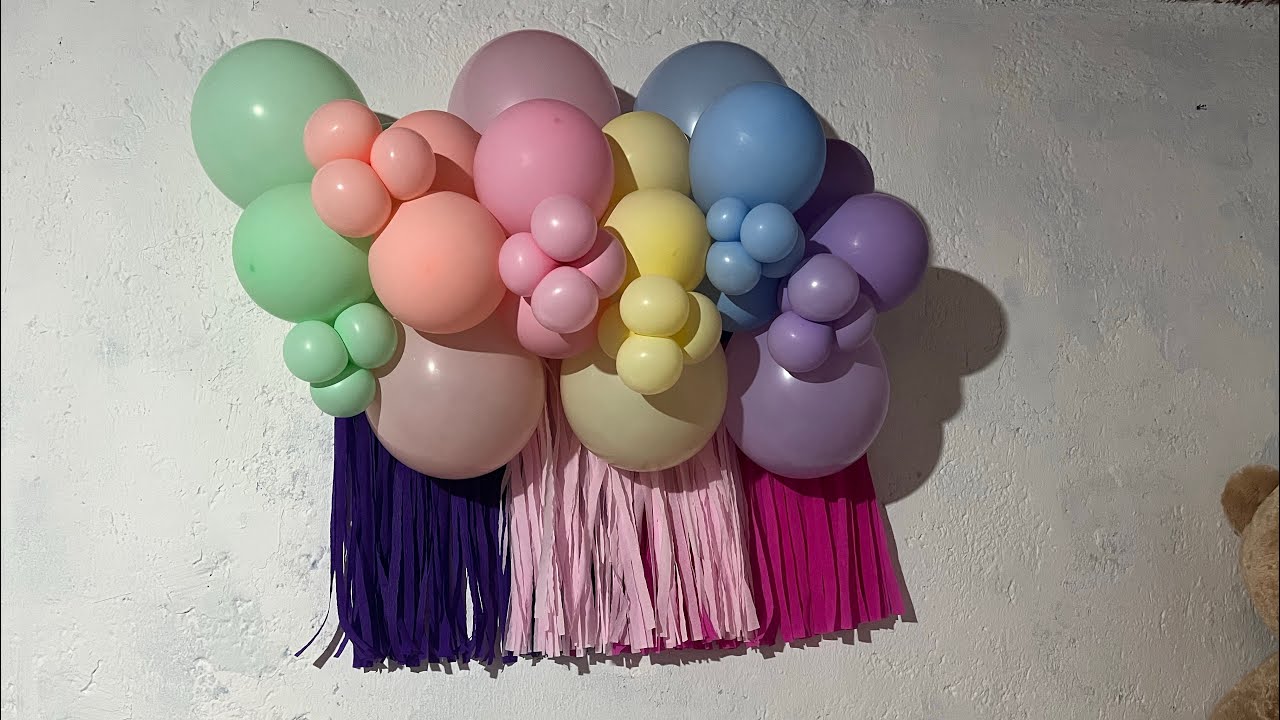 Decoración con globos súper sencilla