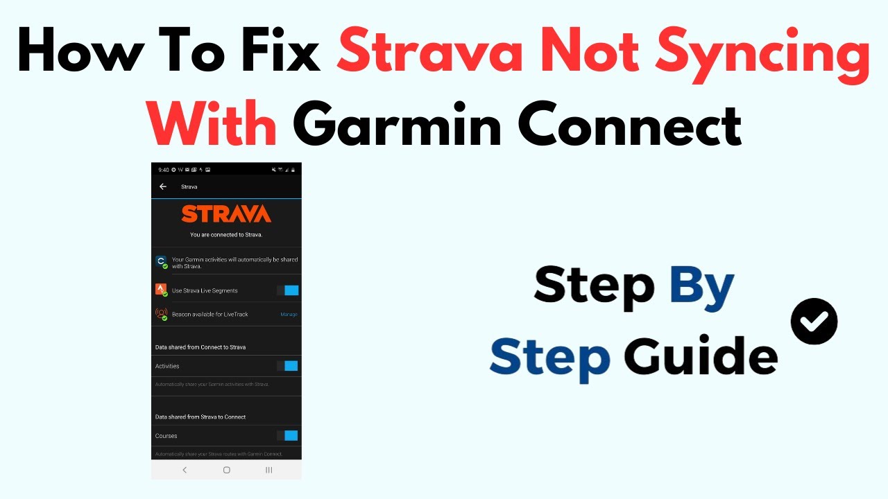 Как исправить ошибку синхронизации Strava с Garmin Connect