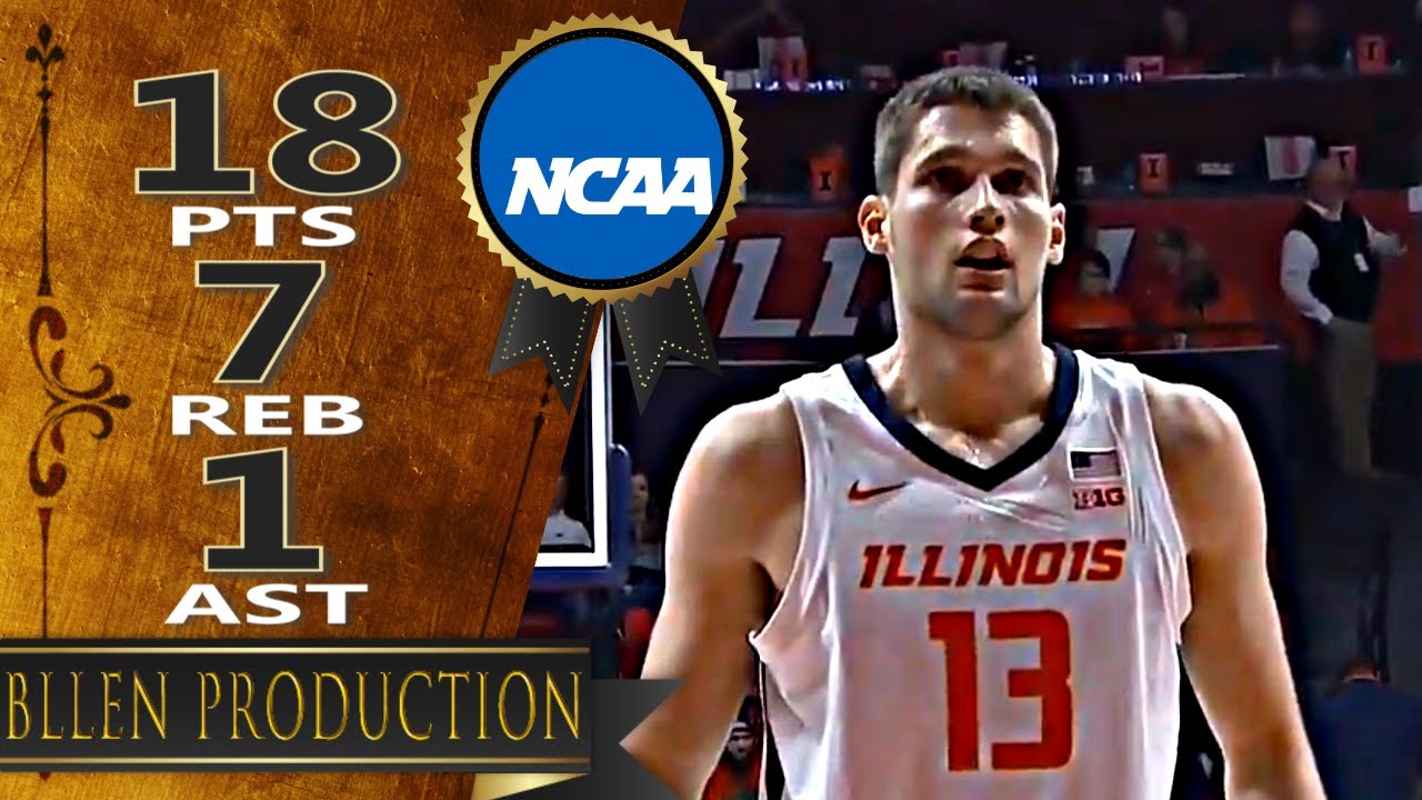 Tomislav Ivisic ('03) - 18 Pts Highlights｜SIU Edwardsville vs Illinois Fighting Illini｜2024.11.08