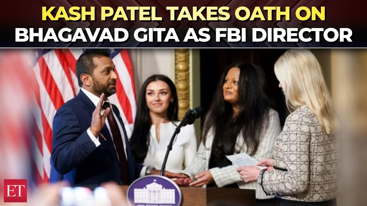 Indian-origin Kash Patel takes oath on Bhagavad Gita, as 9th Director of FBI