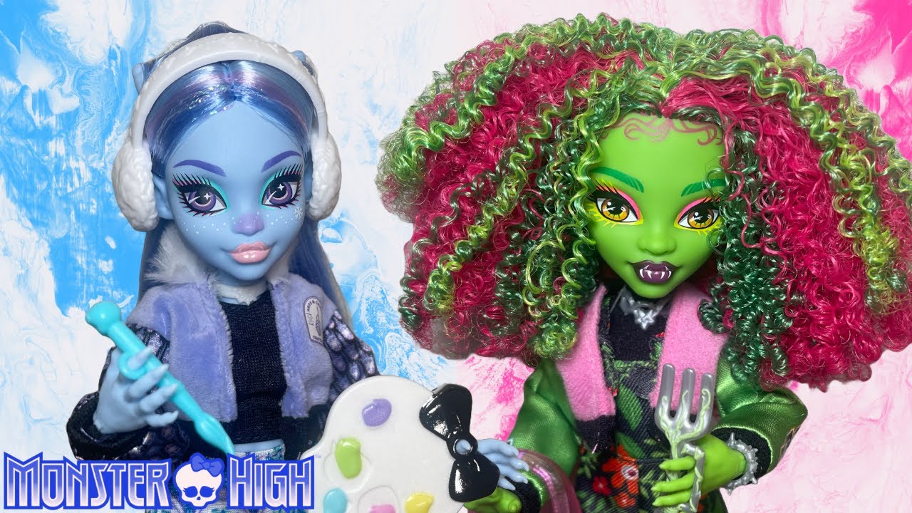 NEW Monster High FEARBOOK Abbey Bominable & Venus McFlytrap Doll Unboxing & Review!