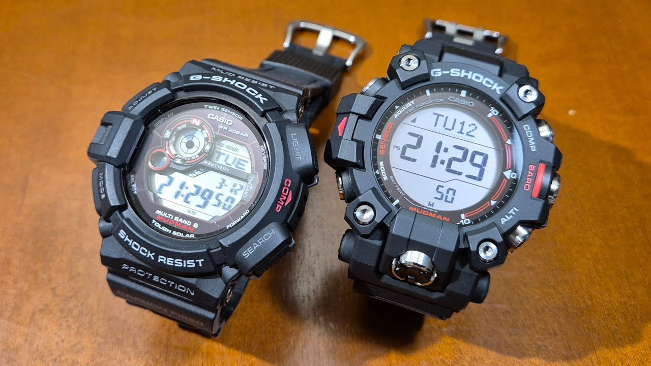 MUDMAN vs MUDMAN, czyli por&oacute;wnanie Casio G-Shock GW-9300-1 i GW-9500-1 [PL]