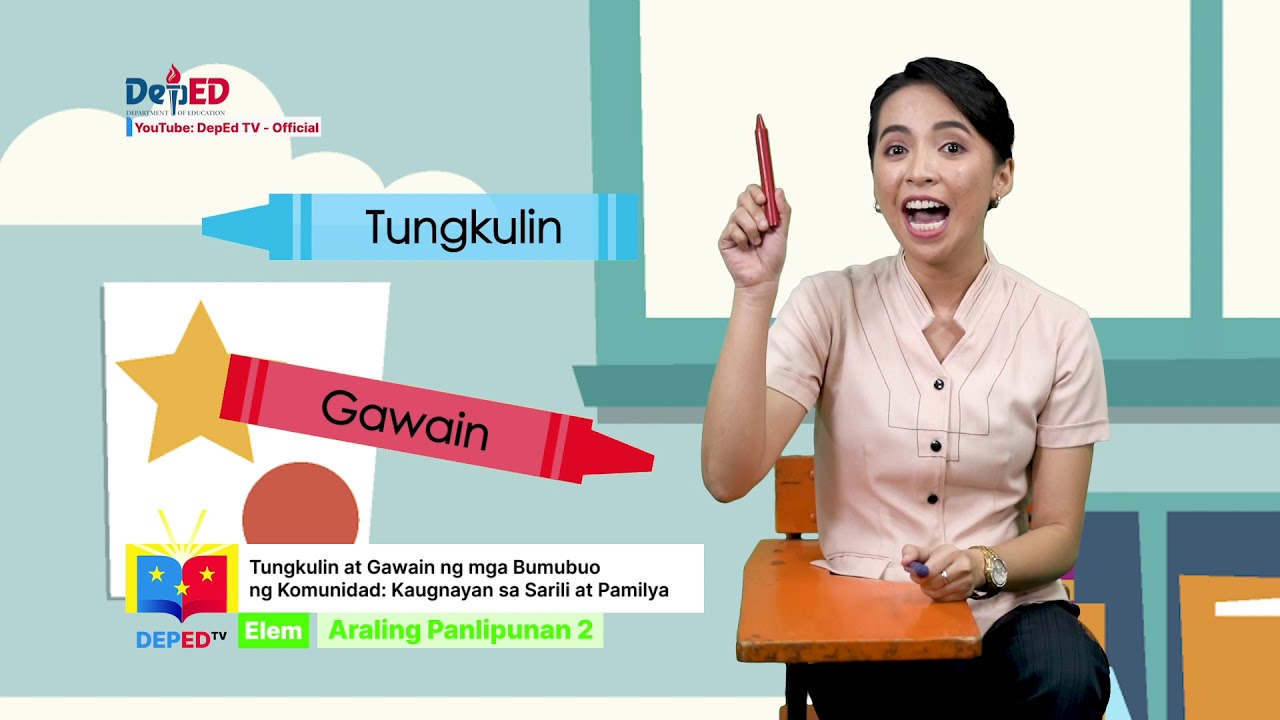 Grade 2 Araling Panlipunan Q1 Ep6: Tungkulin at Gawain ng mga Bumubuo ng Komunidad