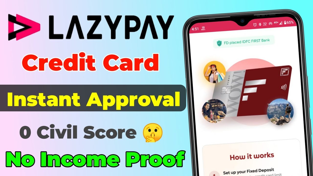 Lazypay Credit card | Lazypay Credit card apply kaise kare | lazypay later