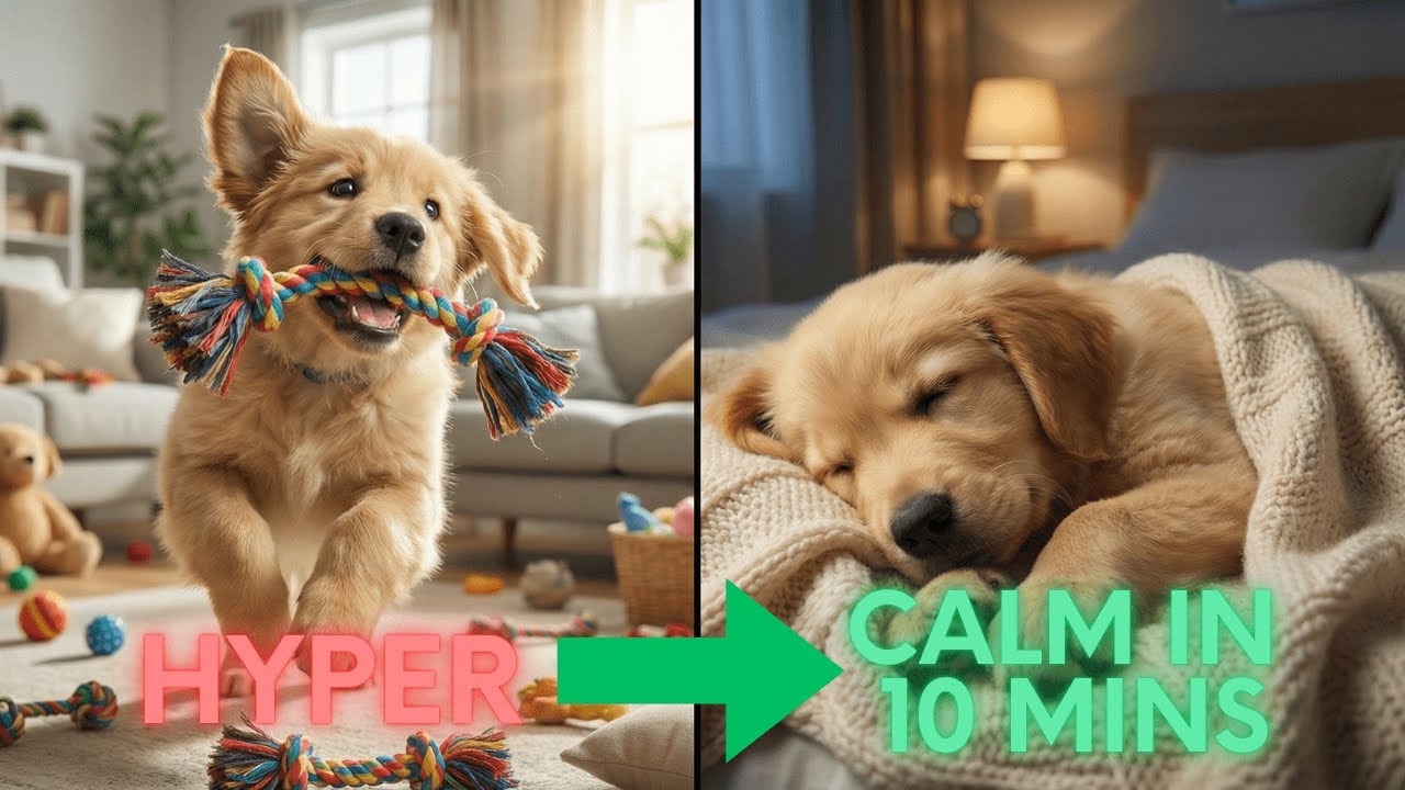 The 1-Hour Puppy Wind Down Music: From Hyper to Asleep (Post-Play Routine)